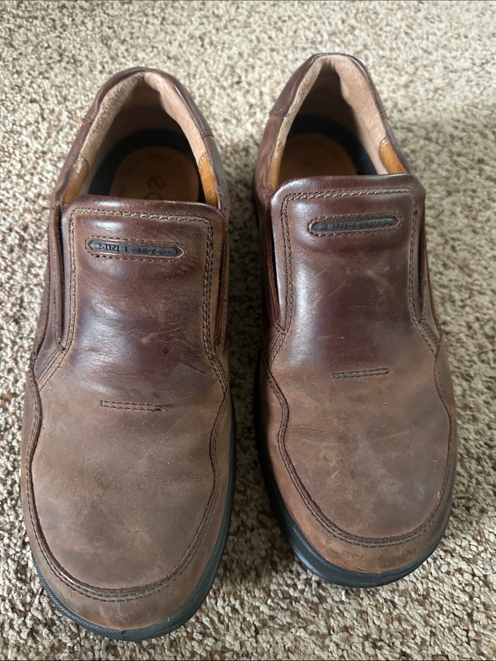 Men's Brown Slip-On Leather Shoes
